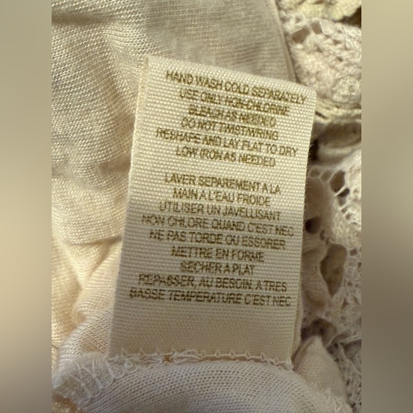 FREE PEOPLE  Ivory Gypsy Lace Bodycon Dress SIZE: SMALL - Picture 12 of 12